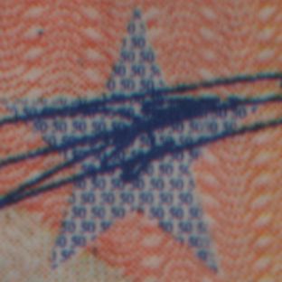 Recognizable counterfeit microprint